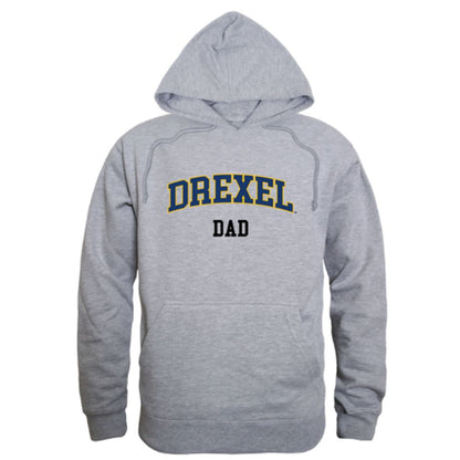 Drexel University Dragons Dad Fleece Hoodie Sweatshirts Heather Grey-Campus-Wardrobe