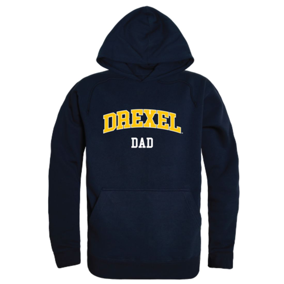 Drexel University Dragons Dad Fleece Hoodie Sweatshirts Heather Grey