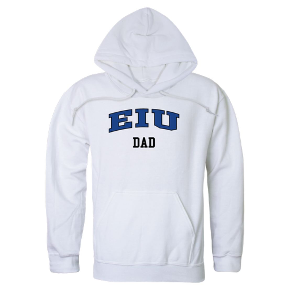 EIU Eastern Illinois University Panthers Dad Fleece Hoodie Sweatshirts Heather Grey-Campus-Wardrobe