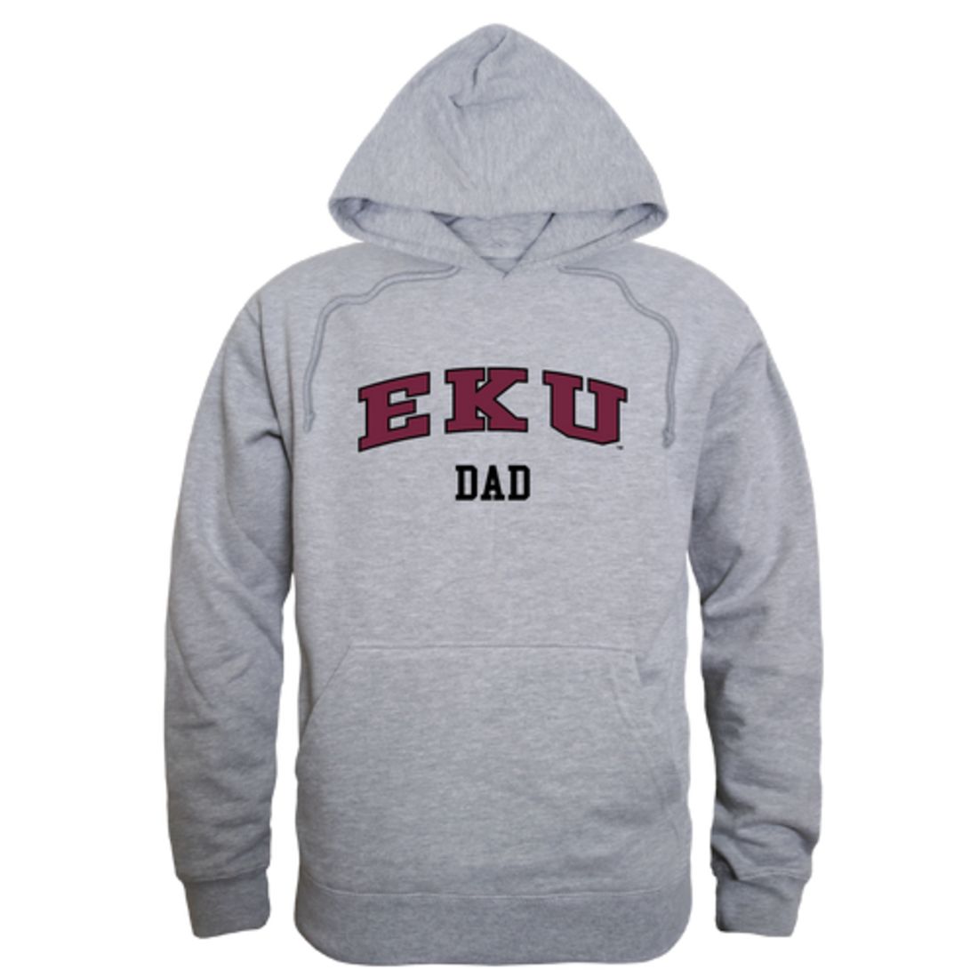 EKU Eastern Kentucky University Colonels Dad Fleece Hoodie Sweatshirts Heather Grey-Campus-Wardrobe