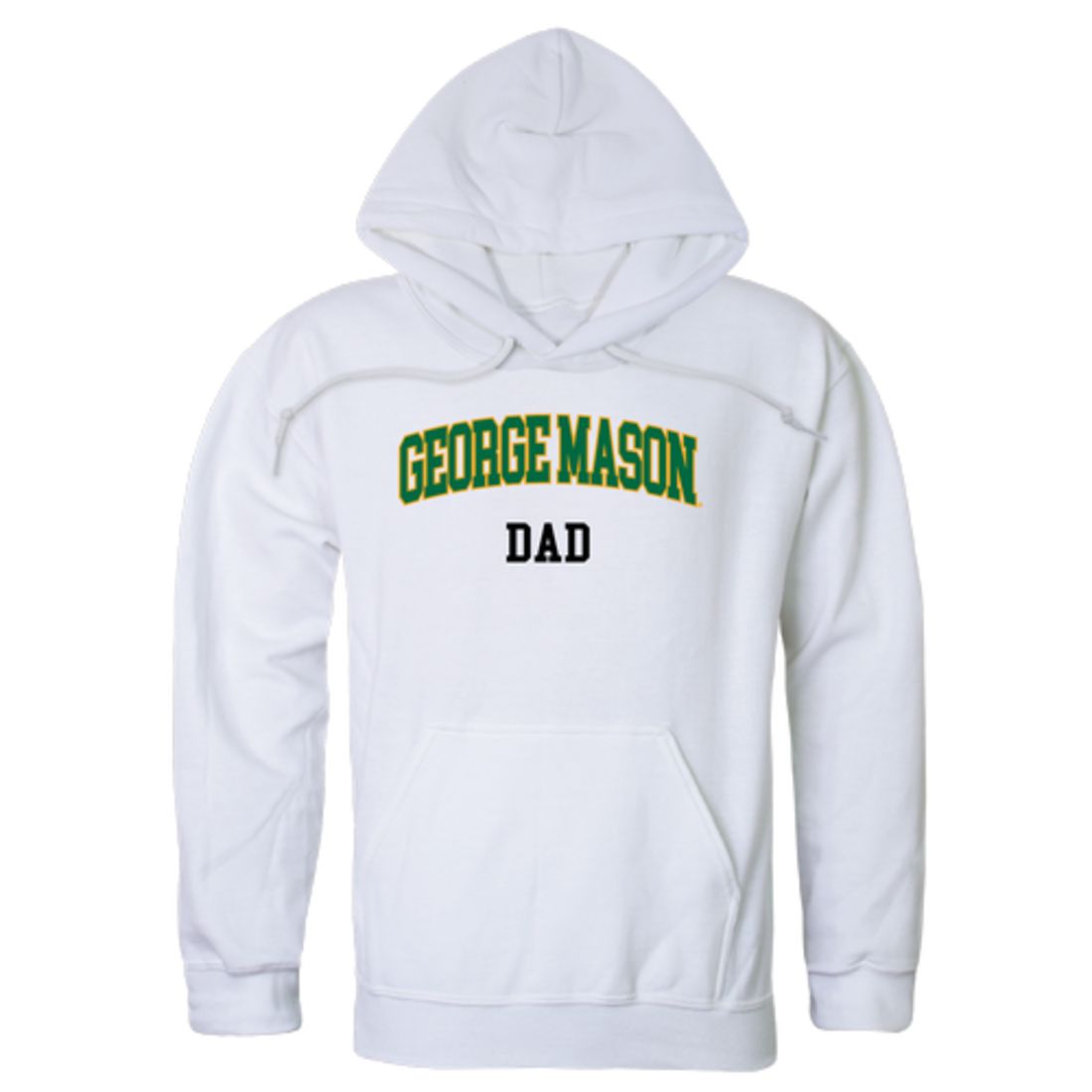GMU George Mason University Patriots Dad Fleece Hoodie Sweatshirts Heather Charcoal-Campus-Wardrobe