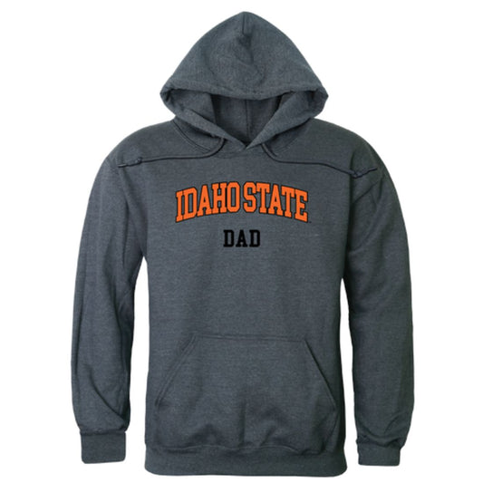 ISU Idaho State University Bengals Dad Fleece Hoodie Sweatshirts Heather Charcoal-Campus-Wardrobe