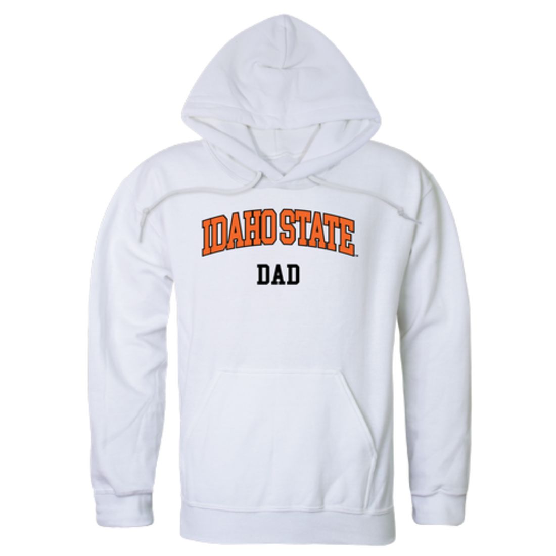 ISU Idaho State University Bengals Dad Fleece Hoodie Sweatshirts Heather Charcoal-Campus-Wardrobe