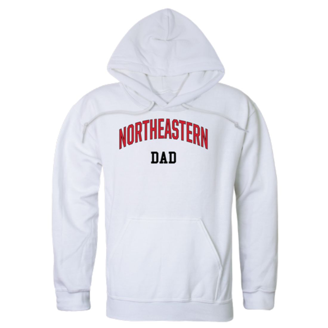 Northeastern University Huskies Dad Fleece Hoodie Sweatshirts Heather Grey-Campus-Wardrobe