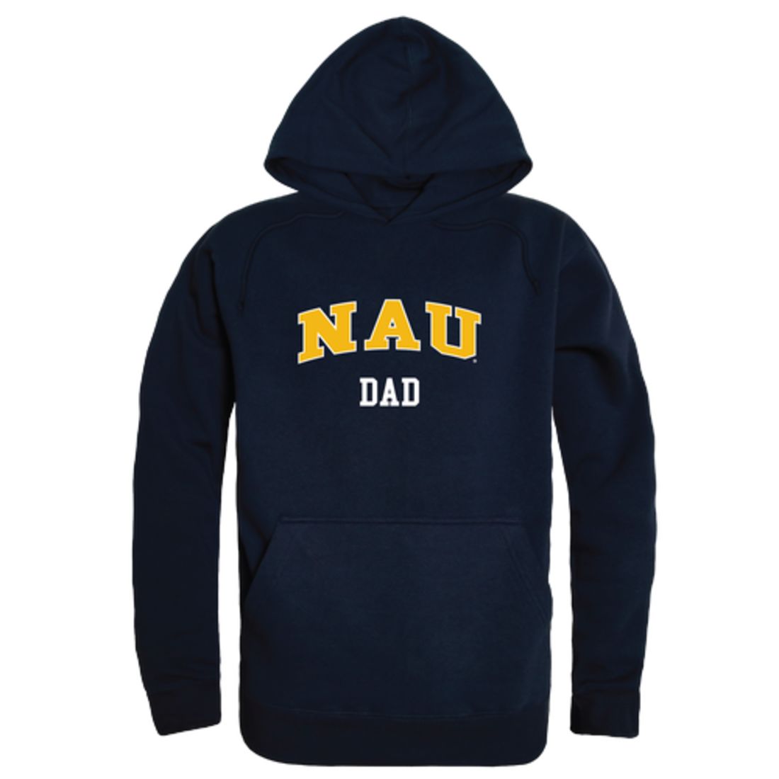 NAU Northern Arizona University Lumberjacks Dad Fleece Hoodie Sweatshirts Heather Grey-Campus-Wardrobe