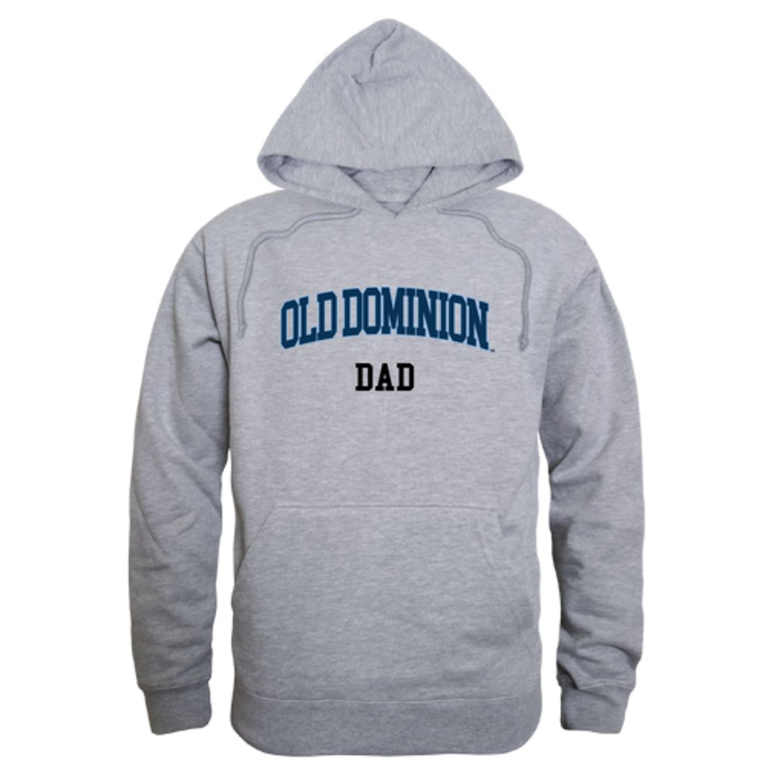 ODU Old Dominion University Monarchs Dad Fleece Hoodie Sweatshirts Heather Grey-Campus-Wardrobe