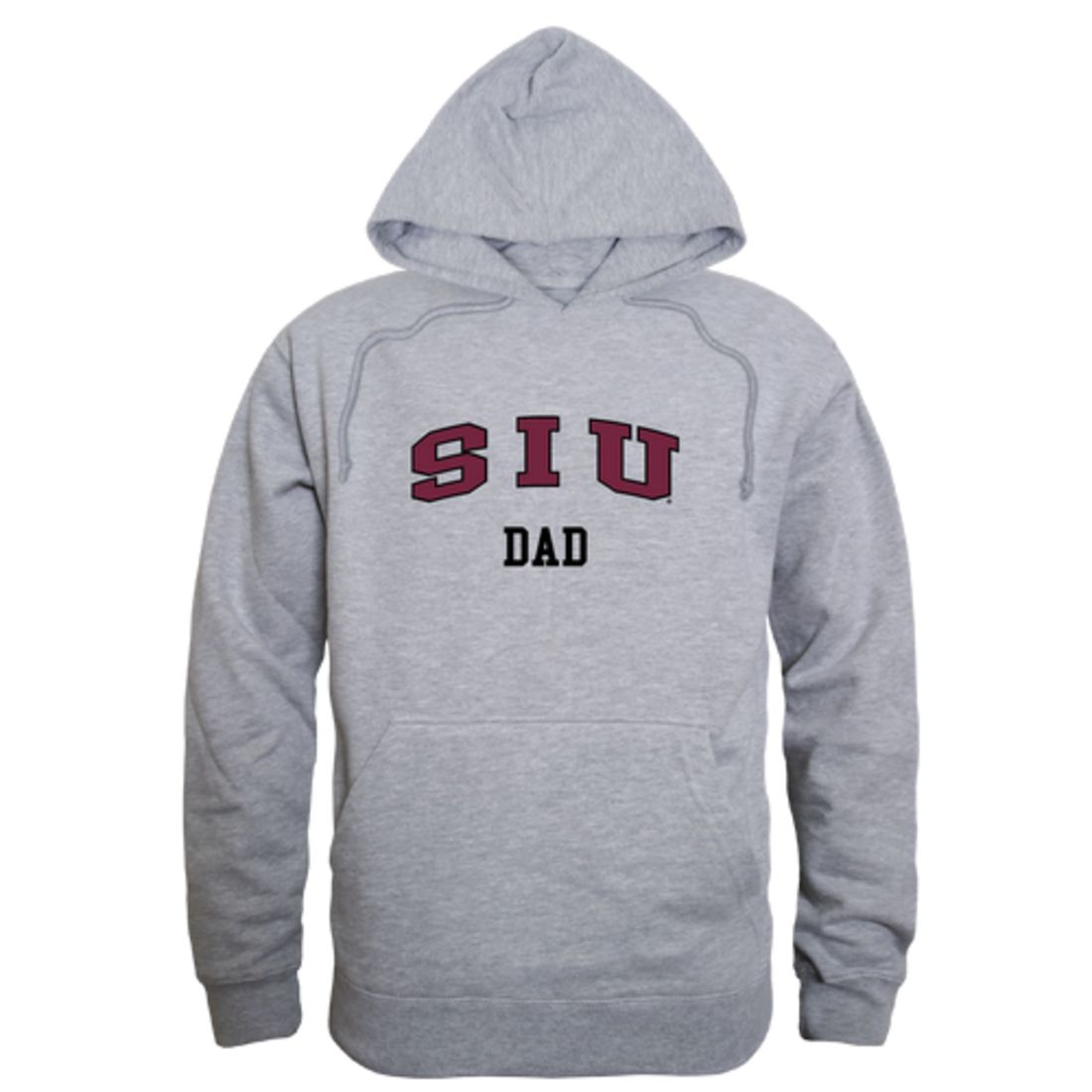 SIU Southern Illinois University Salukis Dad Fleece Hoodie Sweatshirts Heather Charcoal-Campus-Wardrobe