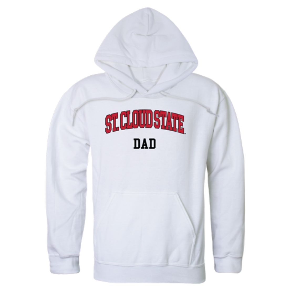 St. Cloud State University Huskies Dad Fleece Hoodie Sweatshirts Heather Grey-Campus-Wardrobe