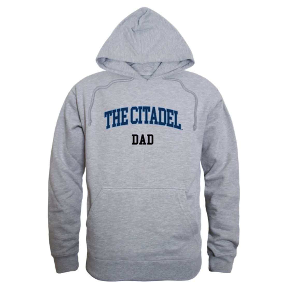 The Citadel Bulldogs Dad Fleece Hoodie Sweatshirts Heather Grey-Campus-Wardrobe