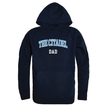 The Citadel Bulldogs Dad Fleece Hoodie Sweatshirts Heather Grey-Campus-Wardrobe