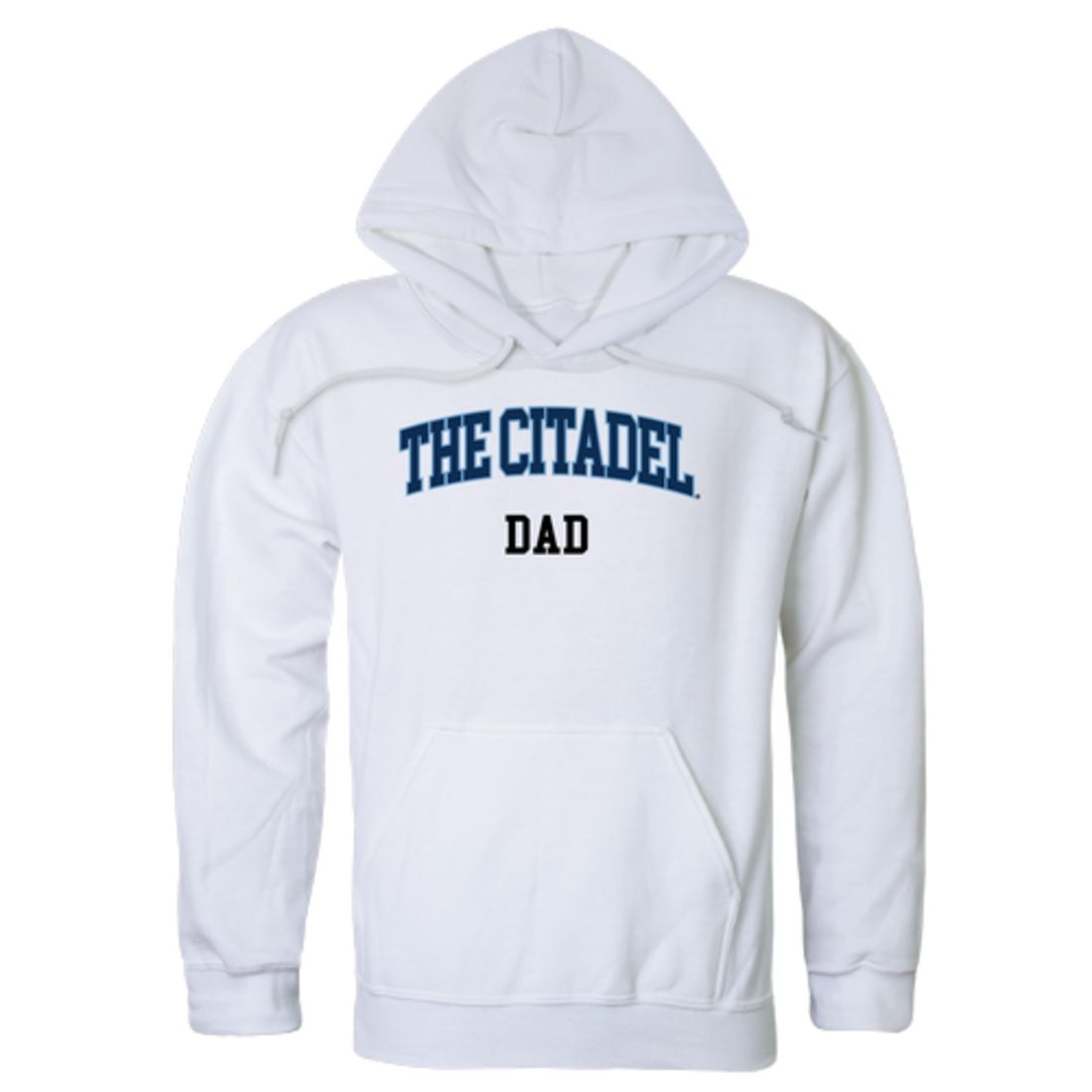 The Citadel Bulldogs Dad Fleece Hoodie Sweatshirts Heather Grey-Campus-Wardrobe