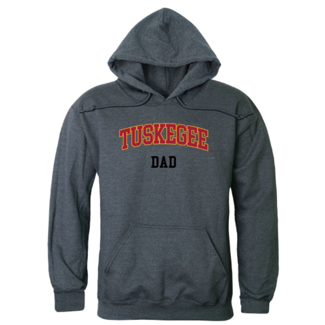 Tuskegee University Golden Tigers Dad Fleece Hoodie Sweatshirts Heather Charcoal-Campus-Wardrobe