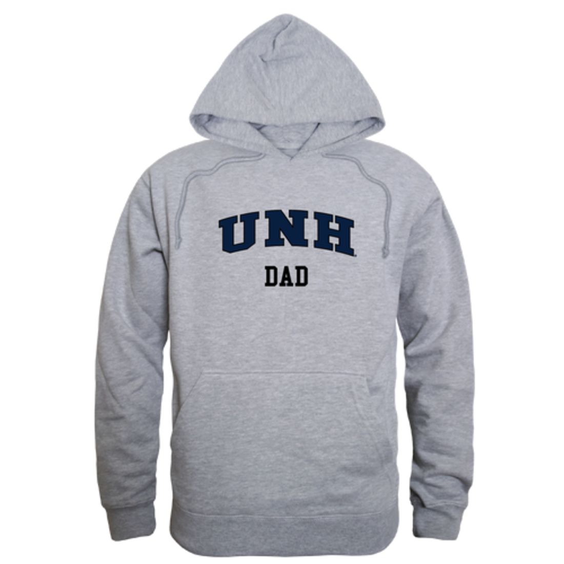 UNH University of New Hampshire Wildcats Dad Fleece Hoodie Sweatshirts Heather Grey-Campus-Wardrobe