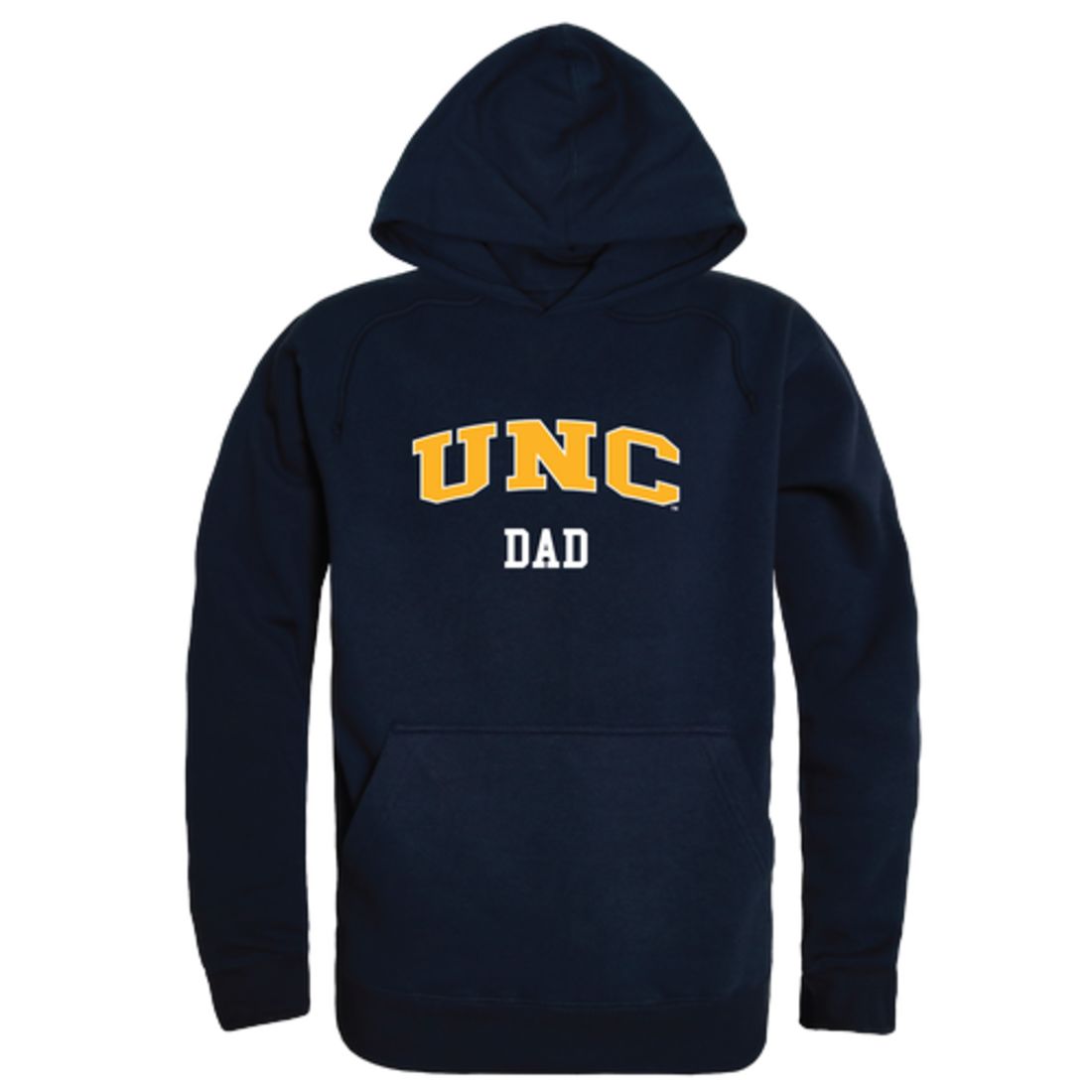 University of Northern Colorado Bears Dad Fleece Hoodie Sweatshirts Heather Grey-Campus-Wardrobe