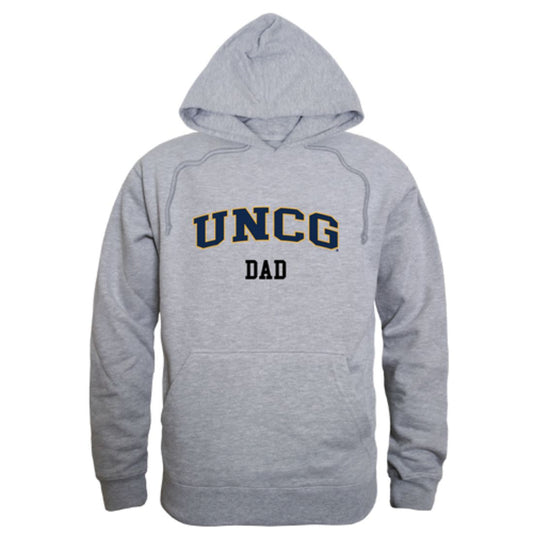 UNCG University of North Carolina at Greensboro Spartans Dad Fleece Hoodie Sweatshirts Heather Grey-Campus-Wardrobe