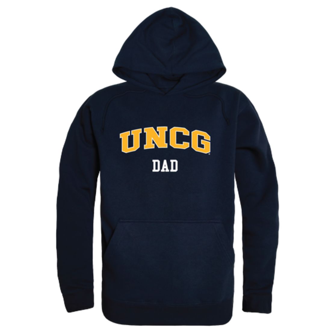 UNCG University of North Carolina at Greensboro Spartans Dad Fleece Hoodie Sweatshirts Heather Grey-Campus-Wardrobe