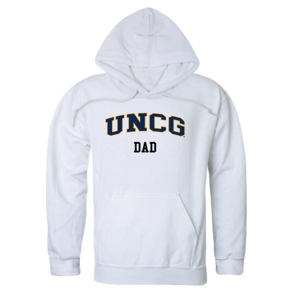 UNCG University of North Carolina at Greensboro Spartans Dad Fleece Hoodie Sweatshirts Heather Grey-Campus-Wardrobe