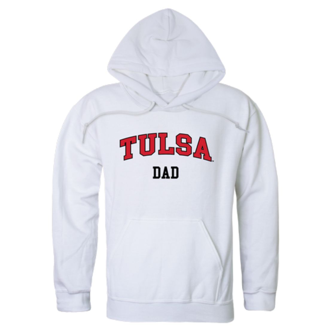 University of Tulsa Golden Golden Hurricane Dad Fleece Hoodie Sweatshirts Heather Grey-Campus-Wardrobe