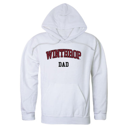 Winthrop University Eagles Dad Fleece Hoodie Sweatshirts Heather Charcoal-Campus-Wardrobe