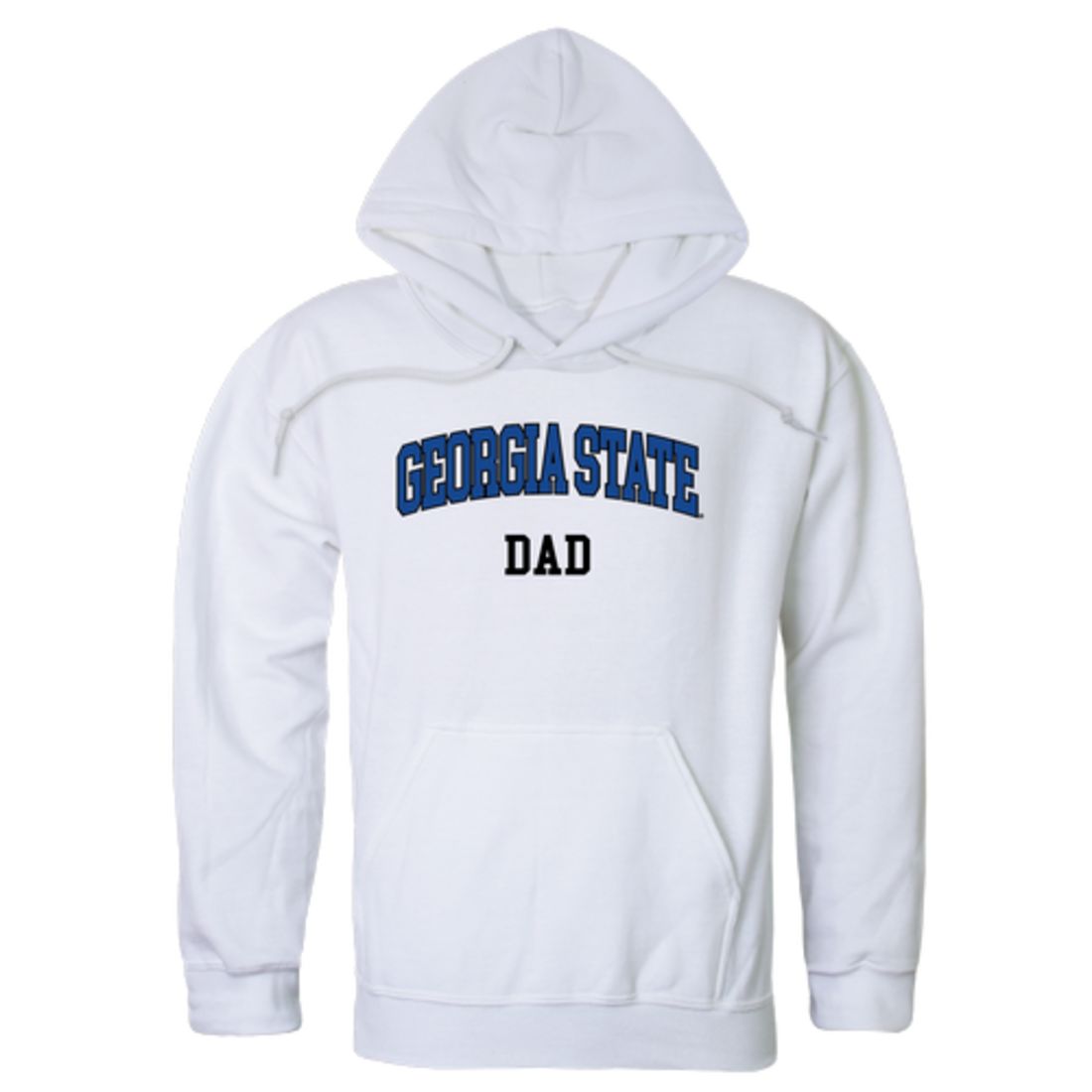 GSU Georgia State University Panthers Dad Fleece Hoodie Sweatshirts Heather Grey-Campus-Wardrobe