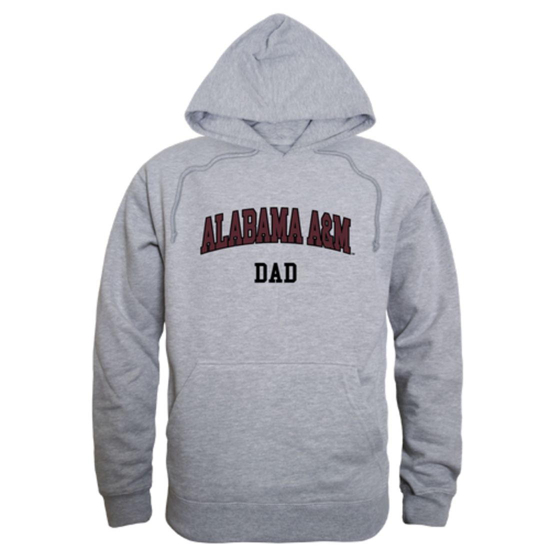 AAMU Alabama A&M University Bulldogs Dad Fleece Hoodie Sweatshirts Heather Grey-Campus-Wardrobe