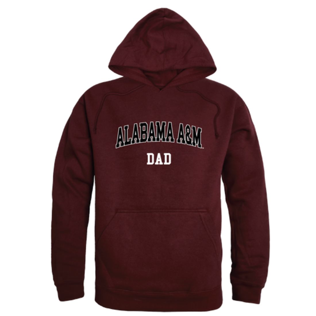 AAMU Alabama A&M University Bulldogs Dad Fleece Hoodie Sweatshirts Heather Grey-Campus-Wardrobe