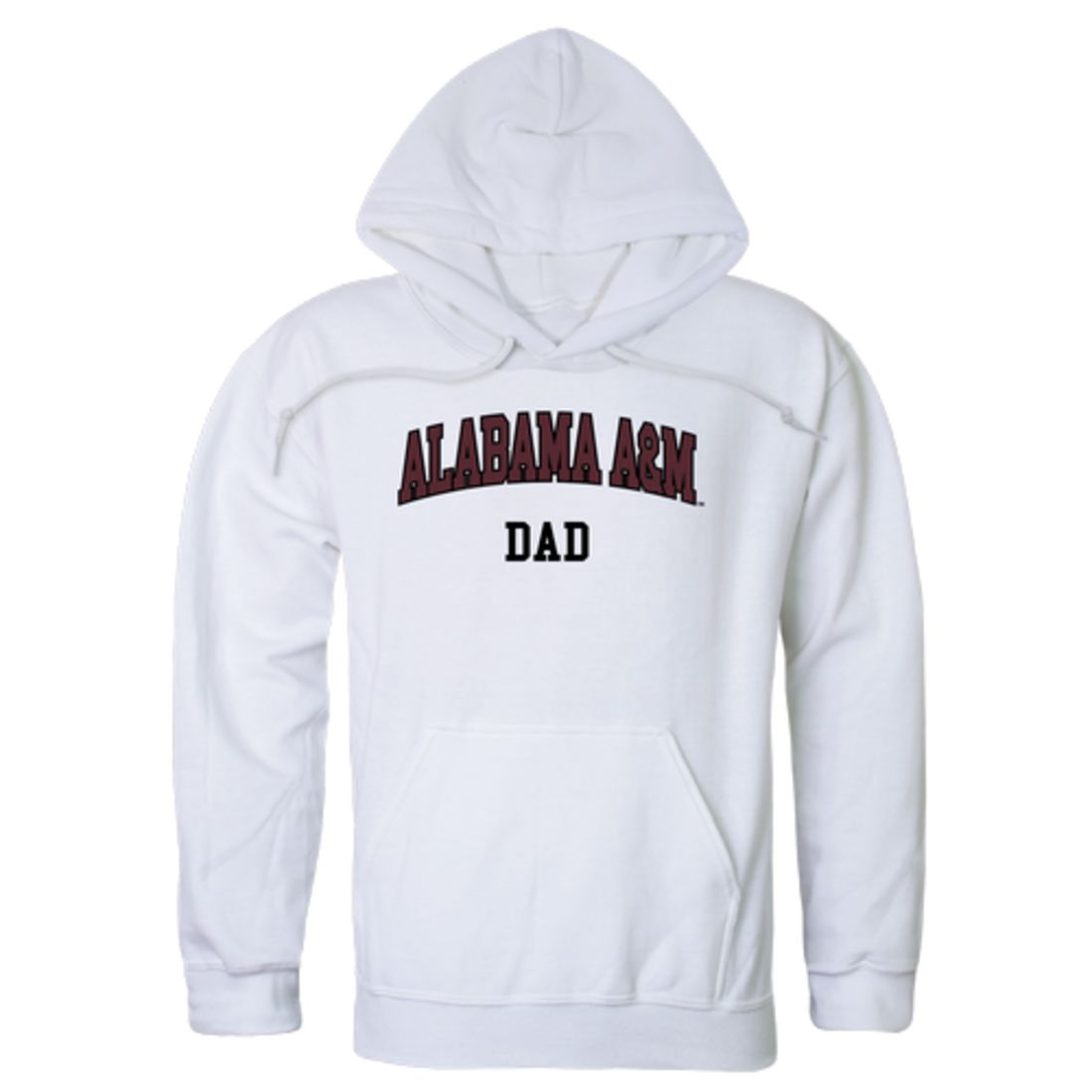 AAMU Alabama A&M University Bulldogs Dad Fleece Hoodie Sweatshirts Heather Grey-Campus-Wardrobe