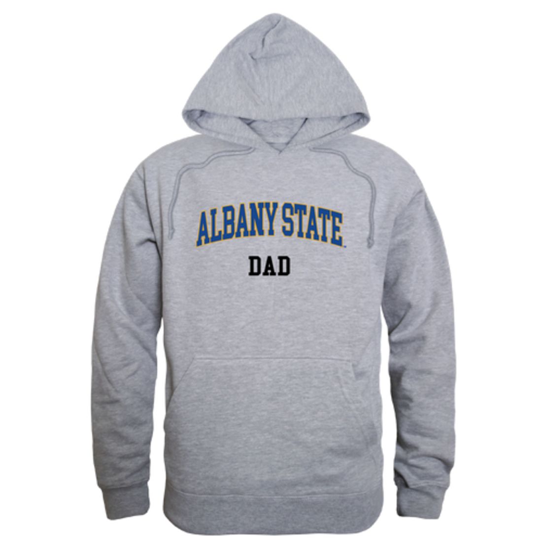 ASU Albany State University Golden Rams Dad Fleece Hoodie Sweatshirts Heather Grey-Campus-Wardrobe