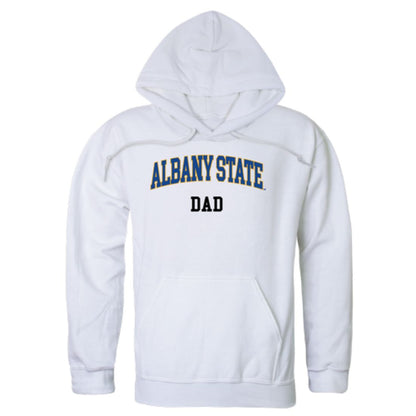ASU Albany State University Golden Rams Dad Fleece Hoodie Sweatshirts Heather Grey-Campus-Wardrobe