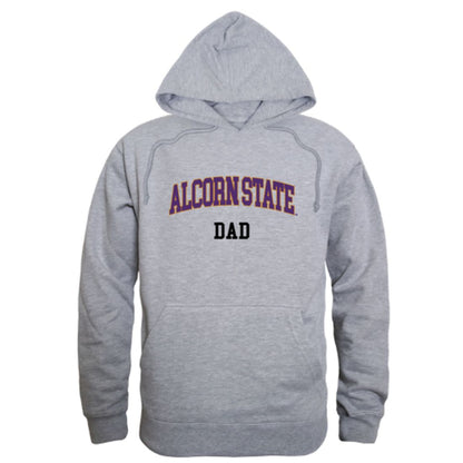 Alcorn State University Braves Dad Fleece Hoodie Sweatshirts Heather Charcoal-Campus-Wardrobe
