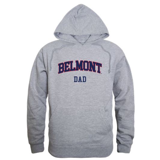 Belmont State University Bruins Dad Fleece Hoodie Sweatshirts Heather Grey-Campus-Wardrobe