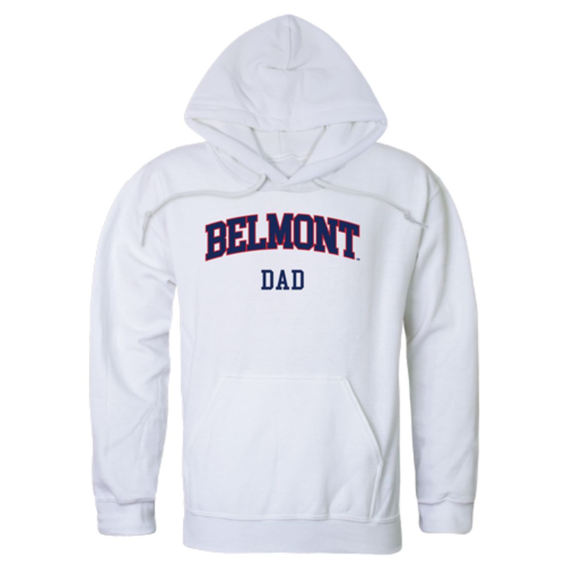 Belmont State University Bruins Dad Fleece Hoodie Sweatshirts Heather Grey-Campus-Wardrobe