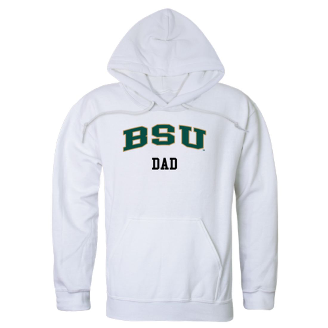 BSU Bemidji State University Beavers Dad Fleece Hoodie Sweatshirts Forest-Campus-Wardrobe