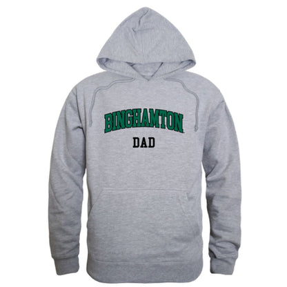 SUNY Binghamton University Bearcats Dad Fleece Hoodie Sweatshirts Heather Charcoal-Campus-Wardrobe