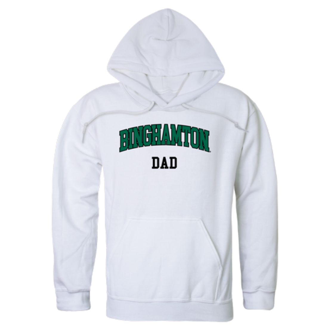 SUNY Binghamton University Bearcats Dad Fleece Hoodie Sweatshirts Heather Charcoal-Campus-Wardrobe