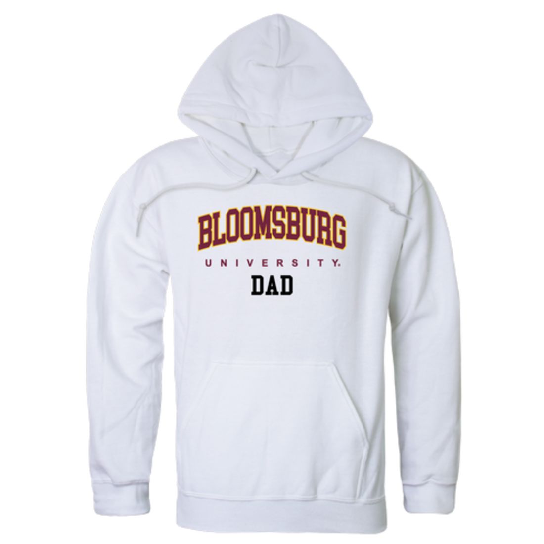 Bloomsburg University Huskies Dad Fleece Hoodie Sweatshirts Heather Grey-Campus-Wardrobe
