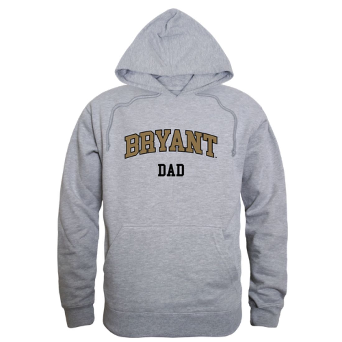 Bryant University Bulldogs Dad Fleece Hoodie Sweatshirts Black-Campus-Wardrobe