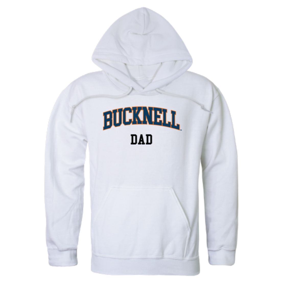 Bucknell University Bison Dad Fleece Hoodie Sweatshirts Heather Grey-Campus-Wardrobe