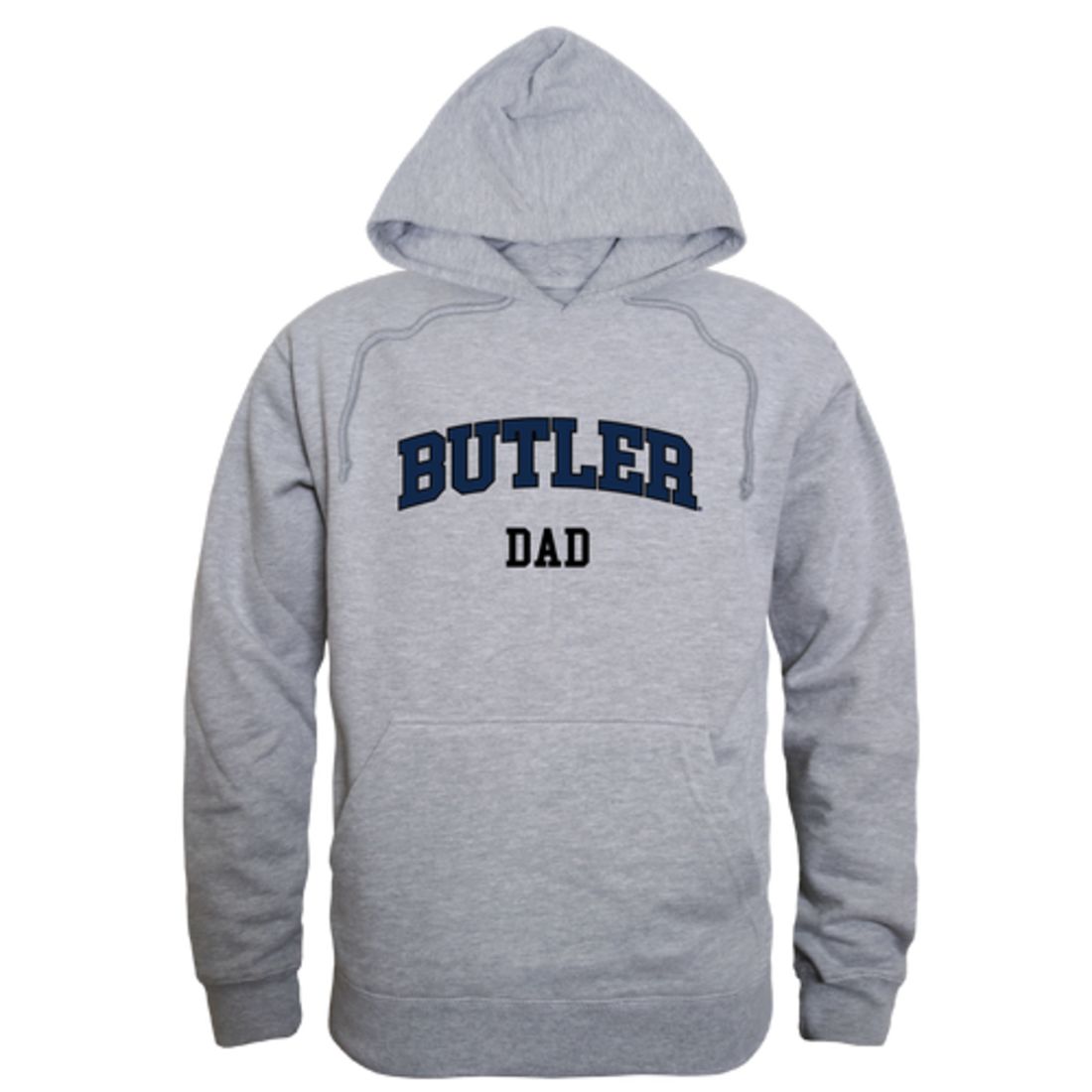 Butler University Bulldog Dad Fleece Hoodie Sweatshirts Heather Grey-Campus-Wardrobe