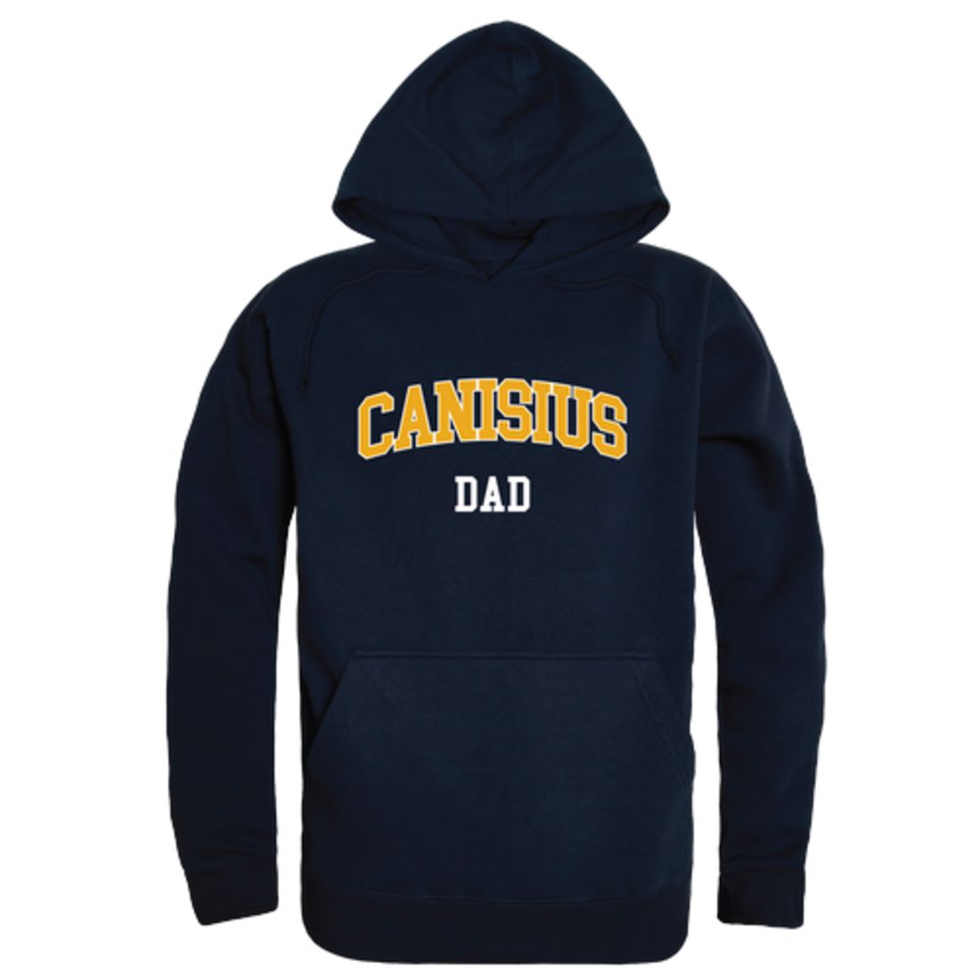 Canisius College Golden Griffins Dad Fleece Hoodie Sweatshirts Heather Grey-Campus-Wardrobe