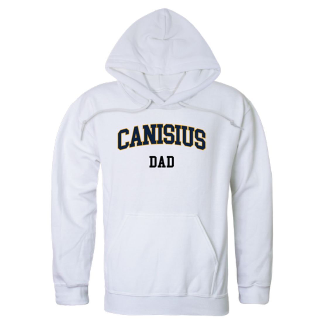 Canisius College Golden Griffins Dad Fleece Hoodie Sweatshirts Heather Grey-Campus-Wardrobe