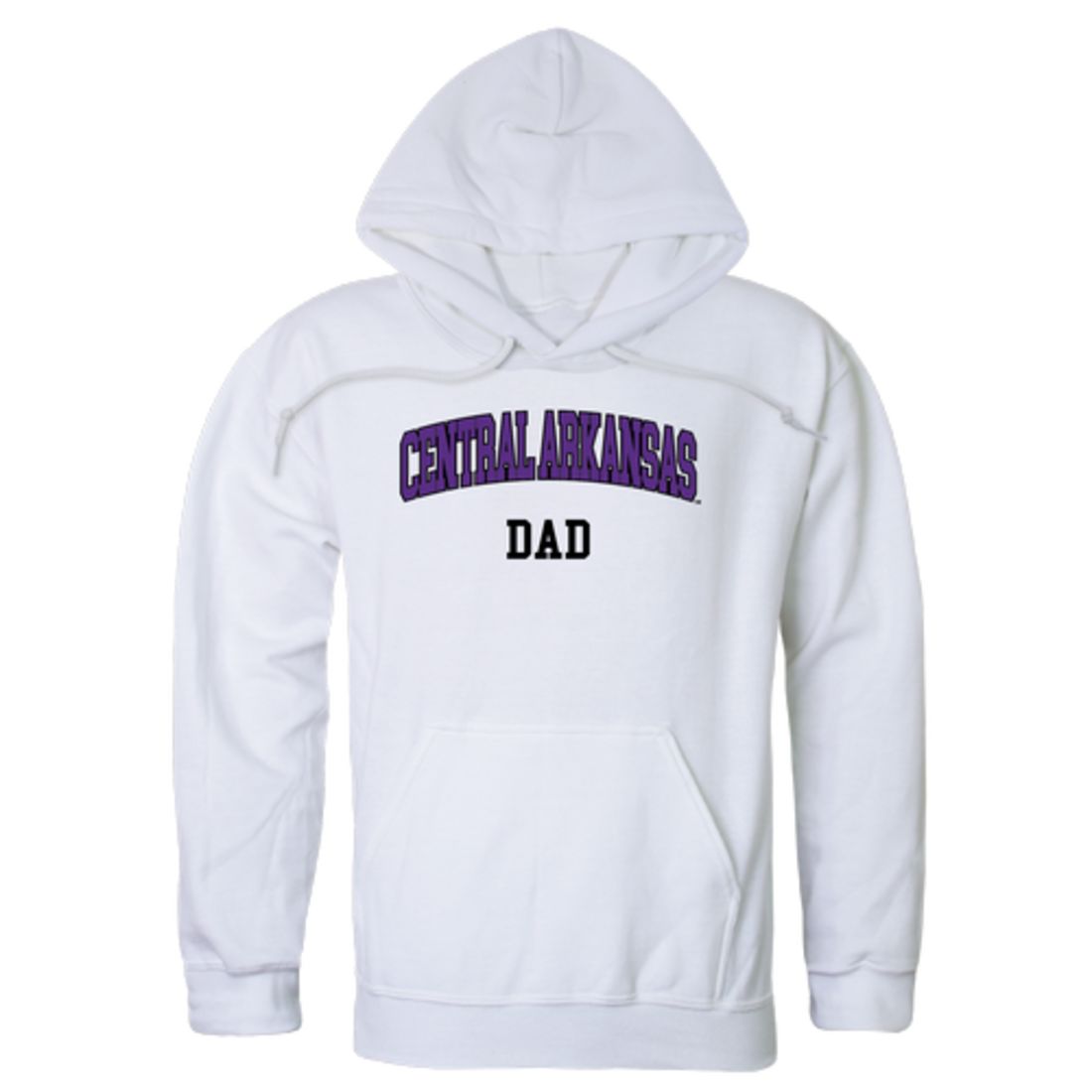 UCA University of Central Arkansas Bears Dad Fleece Hoodie Sweatshirts Heather Charcoal-Campus-Wardrobe