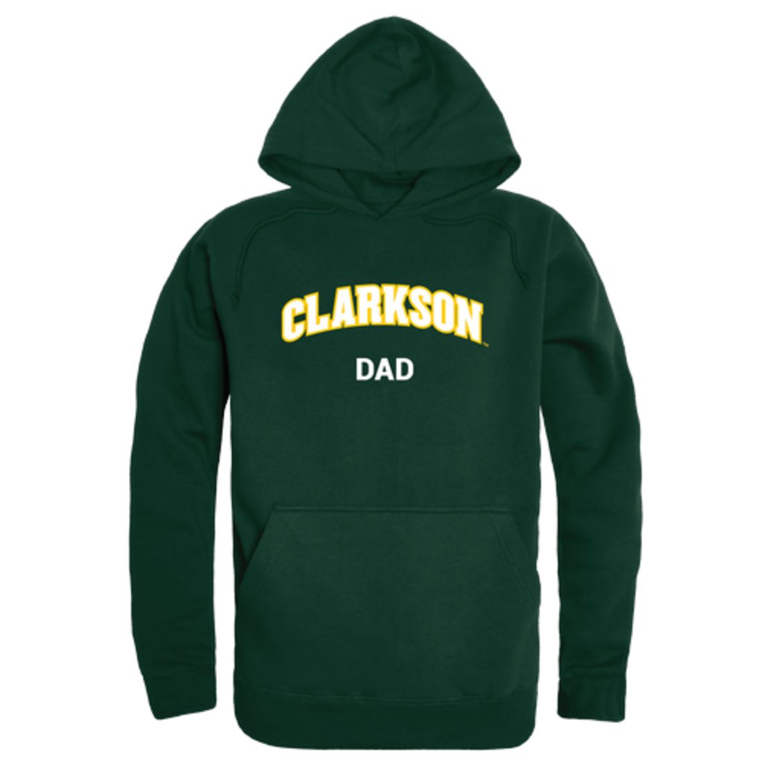 Clarkson University Golden Knights Dad Fleece Hoodie Sweatshirts Forest-Campus-Wardrobe