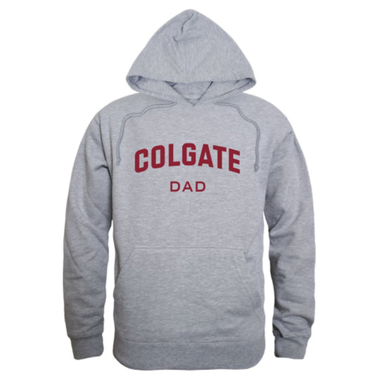 Colgate University Raider Dad Fleece Hoodie Sweatshirts Heather Grey-Campus-Wardrobe