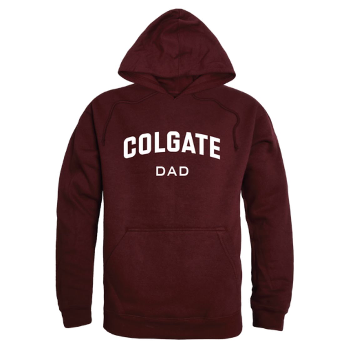 Colgate University Raider Dad Fleece Hoodie Sweatshirts Heather Grey-Campus-Wardrobe