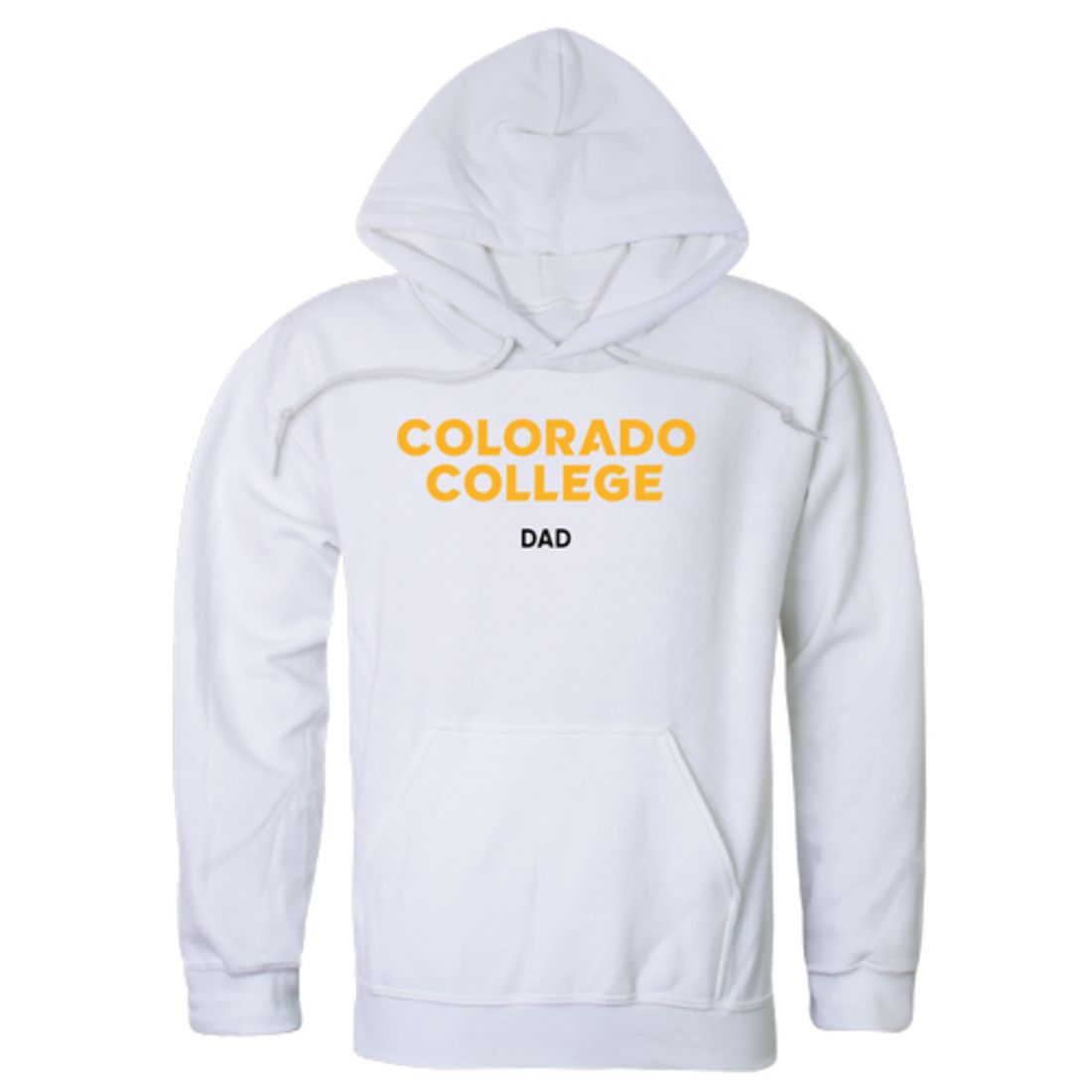 Colorado College CC Tigers Dad Fleece Hoodie Sweatshirts Black-Campus-Wardrobe