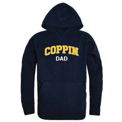 CSU Coppin State University Eagles Dad Fleece Hoodie Sweatshirts Heather Grey-Campus-Wardrobe