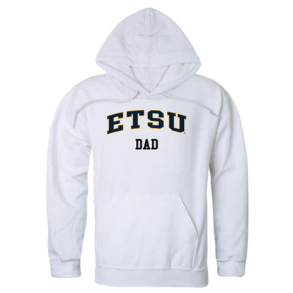 ETSU East Tennessee State University Buccaneers Dad Fleece Hoodie Sweatshirts Heather Grey-Campus-Wardrobe
