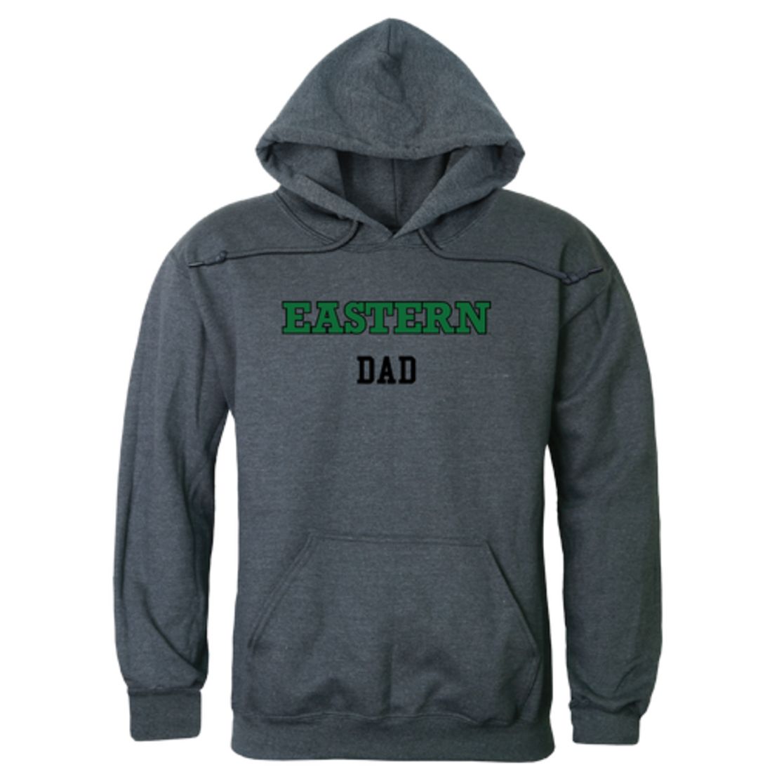 EMU Eastern Michigan University Eagles Dad Fleece Hoodie Sweatshirts Heather Charcoal-Campus-Wardrobe