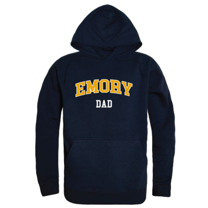 Emory University Eagles Dad Fleece Hoodie Sweatshirts Heather Grey-Campus-Wardrobe